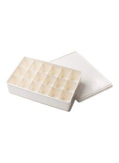 XiuWoo Simple Houseware Closet Underwear Organizer White  - Image 1