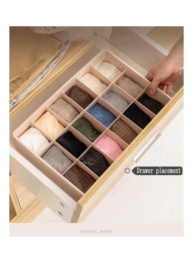 XiuWoo Simple Houseware Closet Underwear Organizer White - Image 3