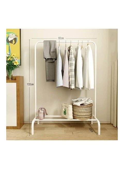 Floor Standing Cloth Rack White