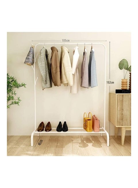 Floor Standing Cloth Rack White