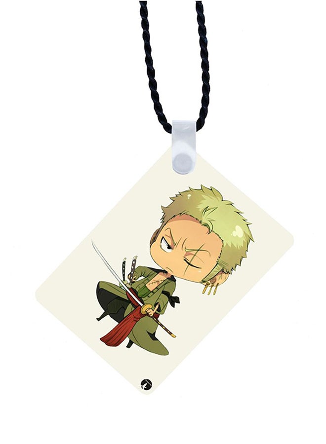 بي بي سلسلة مفاتيح خشبية 2 في 1 بطبعة من سلسلة One Piece أبيض/أخضر/بني - Image 2