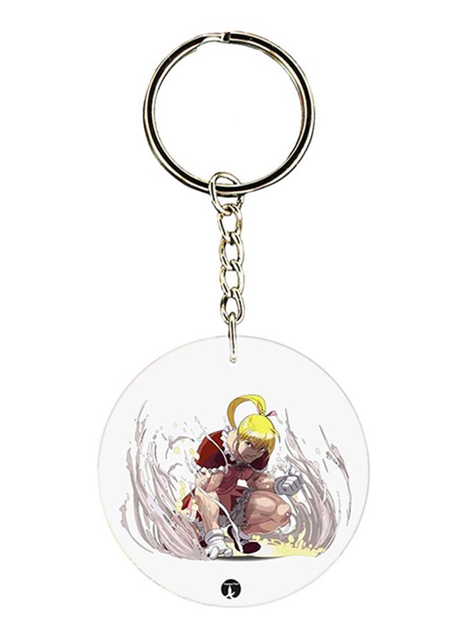 BP Double Sided Printed Keychain Multicolour