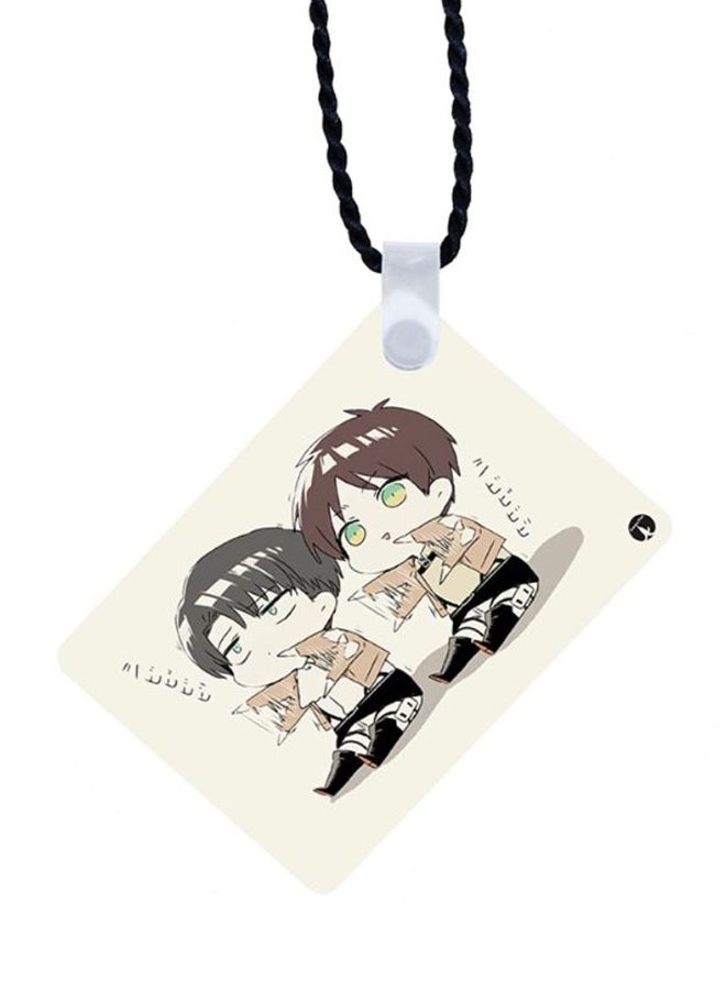 BP 2-In-1 Attack On Titan Printed Keychain Beige/Brown/Black - Image 2