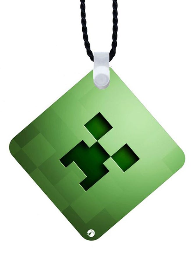 BP 2-In-1 Video Game Minecraft Printed Key Chain Green/Silver - Image 2