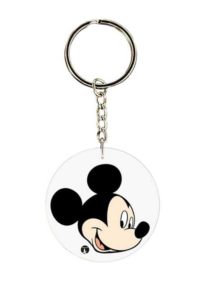 BP Disney Character Printed Keychain Silver/Black/Beige