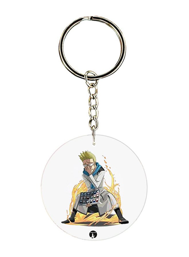 BP Double Sided Printed Keychain Multicolour