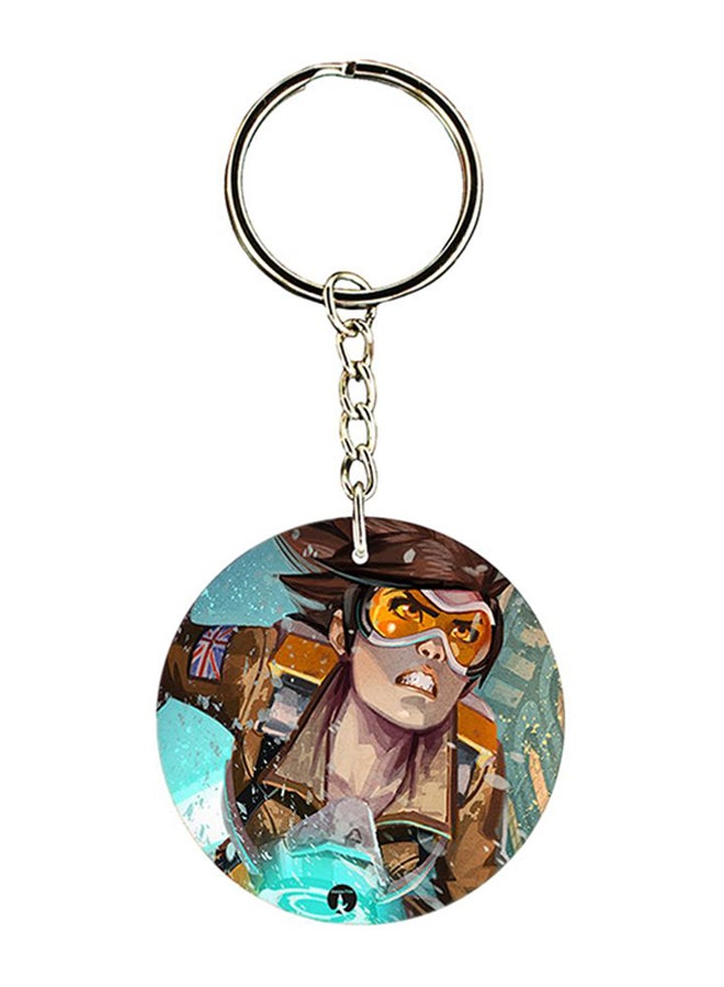 BP Overwatch Logo Keychain Multicolour