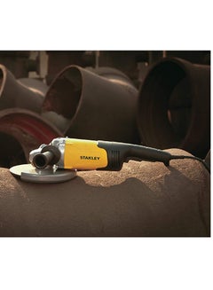 Stanley Corded Power Tool Large Angle Grinder 2000W Yellow/Black/Silver 230mm  - Image 2