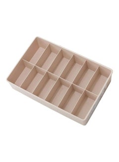 XiuWoo Simple Houseware Closet Organizer Beige 12 grids  - Image 1