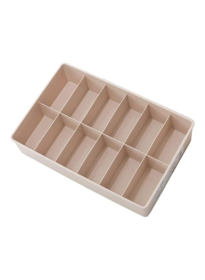 XiuWoo Simple Houseware Closet Organizer Beige 12 grids - Image 1