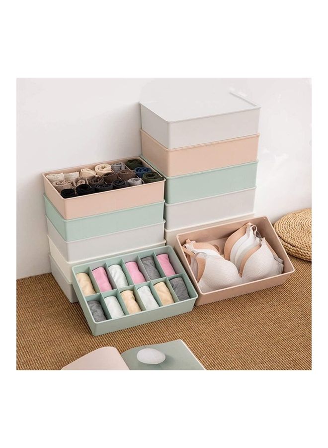 XiuWoo Simple Houseware Closet Organizer Beige 12 grids - Image 3