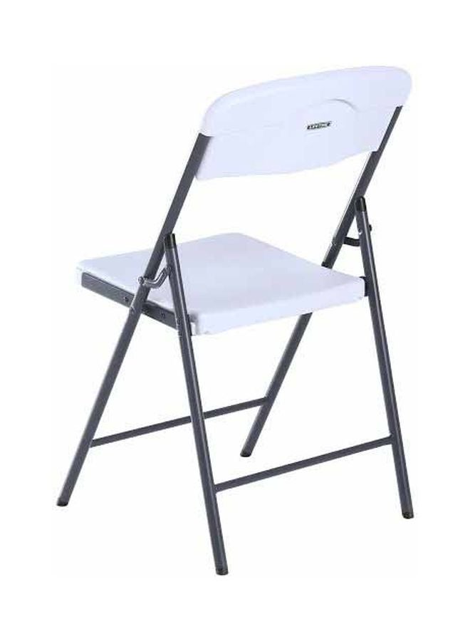 Lifetime - 4-Legs Folding Chair White/Black 50.7x47.9x84.5cm - Image 1