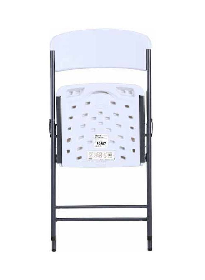 Lifetime - 4-Legs Folding Chair White/Black 50.7x47.9x84.5cm - Image 1