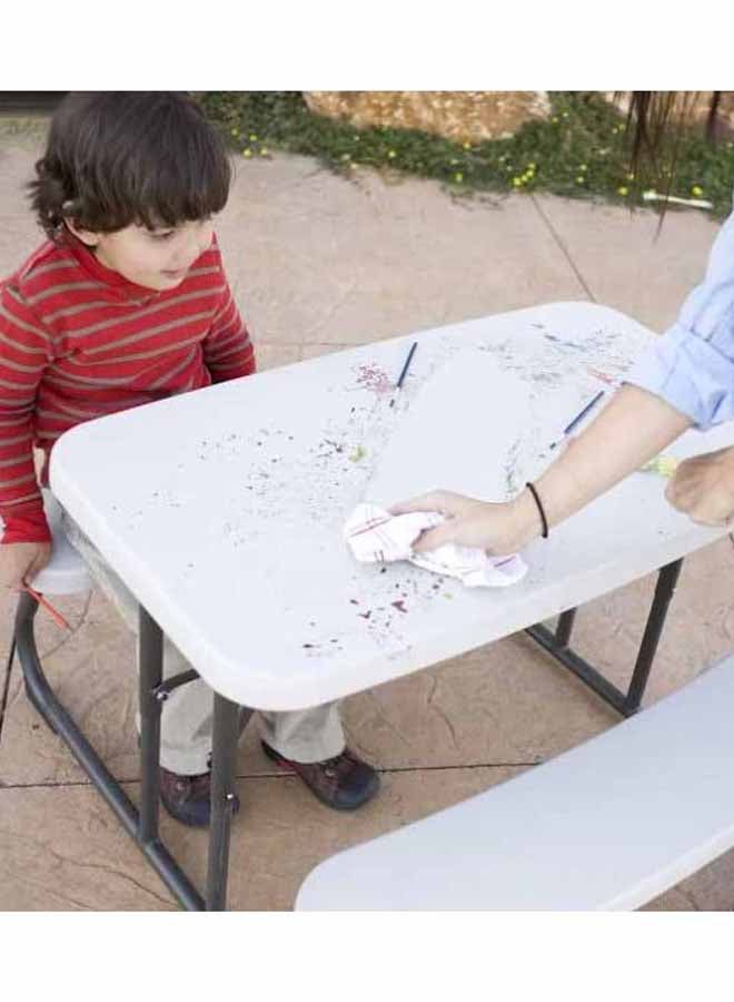 Lifetime Foldable Picnic Table Beige/Black 101x95x53.4cm  - Image 4