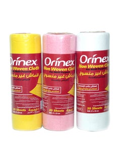 20 Sheets Non-Woven Cloth Rolls Multicolour
