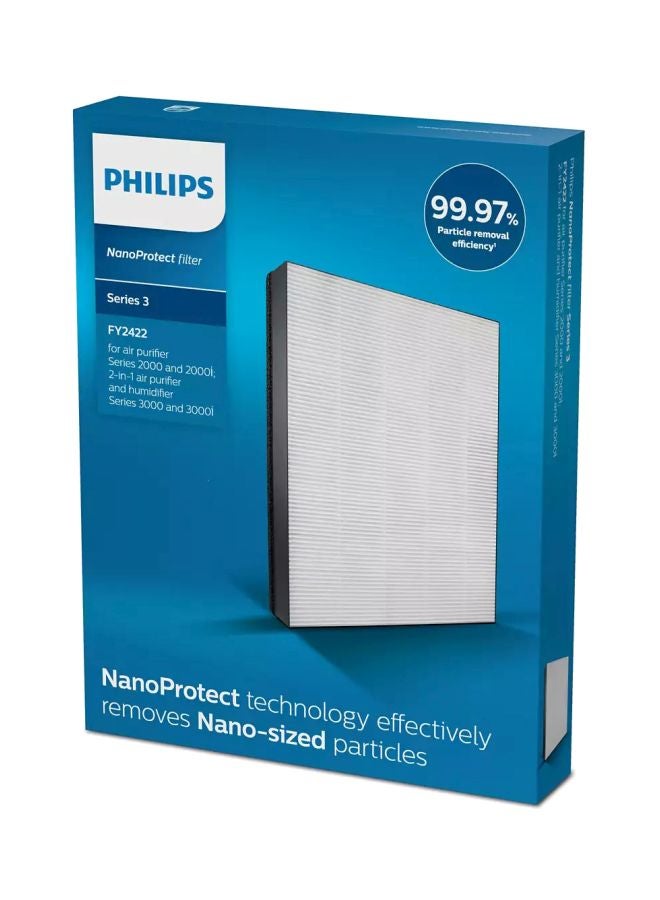 فيليبس فلتر Hepa Nano Protect بديل أصلي FY2422/30 - يصل عمره إلى 24 شهرًا، يتناسب مع أجهزة تنقية الهواء AC2887 وAC2889 وAC3829 FY2422/30  - Image 2