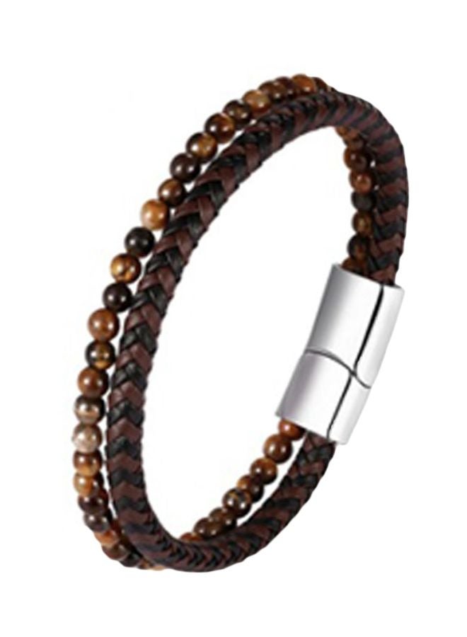 Beaded Dual-Strap Bracelet 