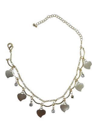 Stone Studded Heart Anklet - v1603098948/N41198617A_1