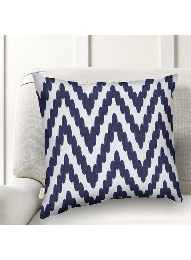Donetella Decorative Embroidered Cushion Cover Blue/White 45x45cm  - Image 2