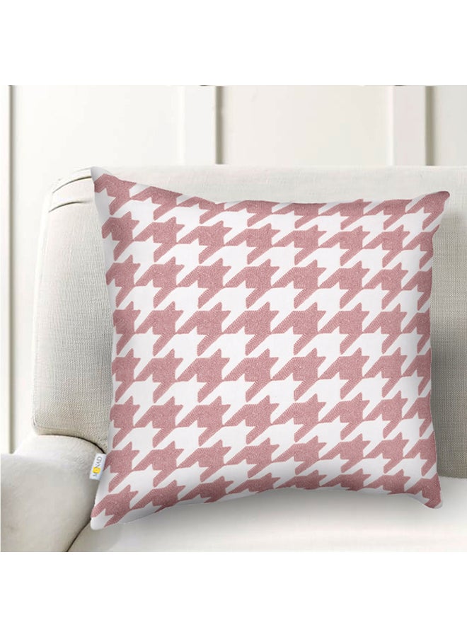 Donetella Decorative Embroidered Cushion Cover Pink/White 45x45cm  - Image 2