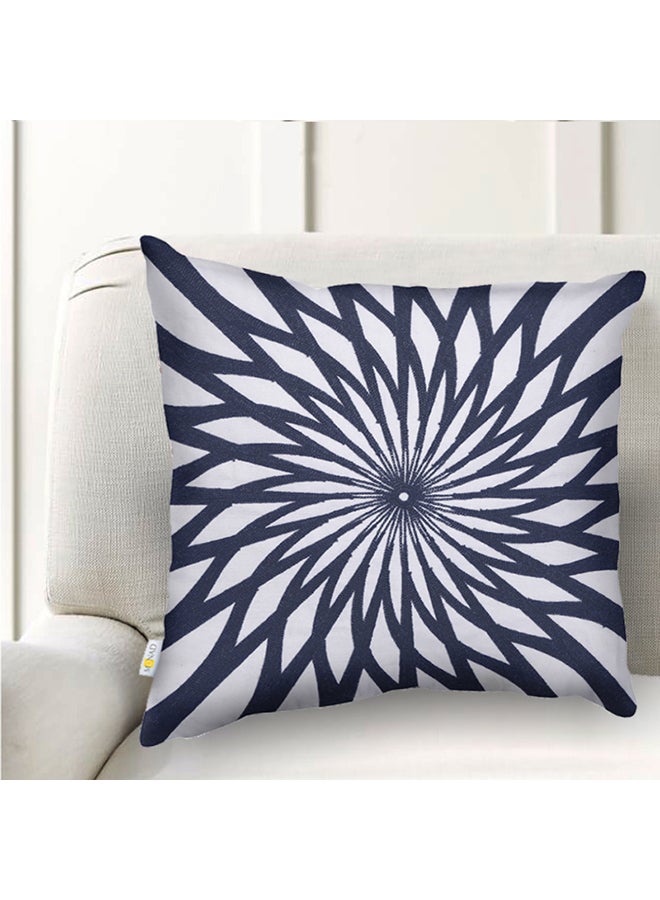 Donetella Decorative Embroidered Cushion Cover Blue/White 45x45cm  - Image 2