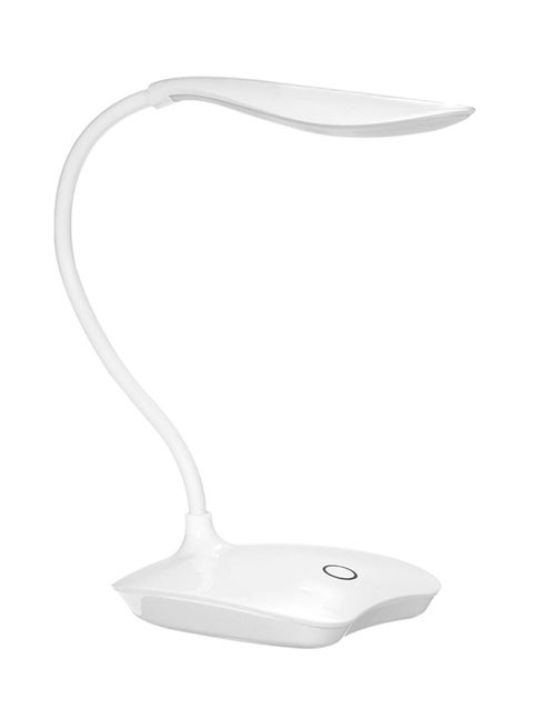 LED Desk Lamp With USB Port White 10x8x16cm