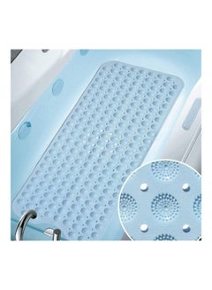 NuSense Non-slip Bath Mat Blue 70cm  - Image 2