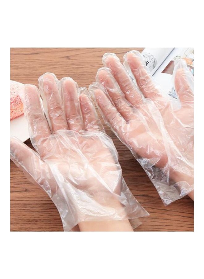 Generic 100 piece Heavy Duty Disposable Gloves Set Clear  - Image 1