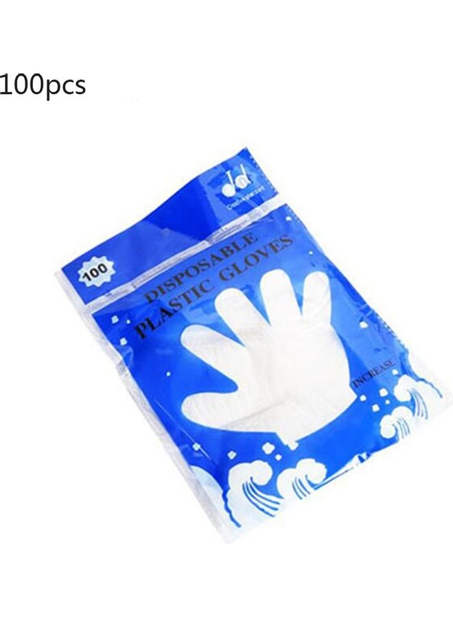 Generic 100 piece Heavy Duty Disposable Gloves Set Clear  - Image 5