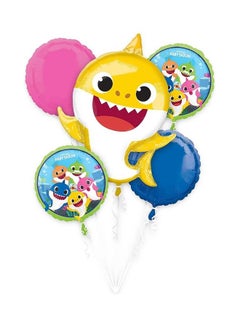 Anagram 5 Pieces Baby Shark Balloon Bouquet Decorations Party Supplies 