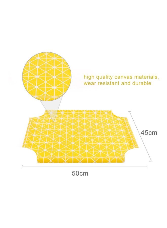 بساط مرتفع لتركيب أرجوحة من القماش للقطط أصفر 50x45سم - Image 2