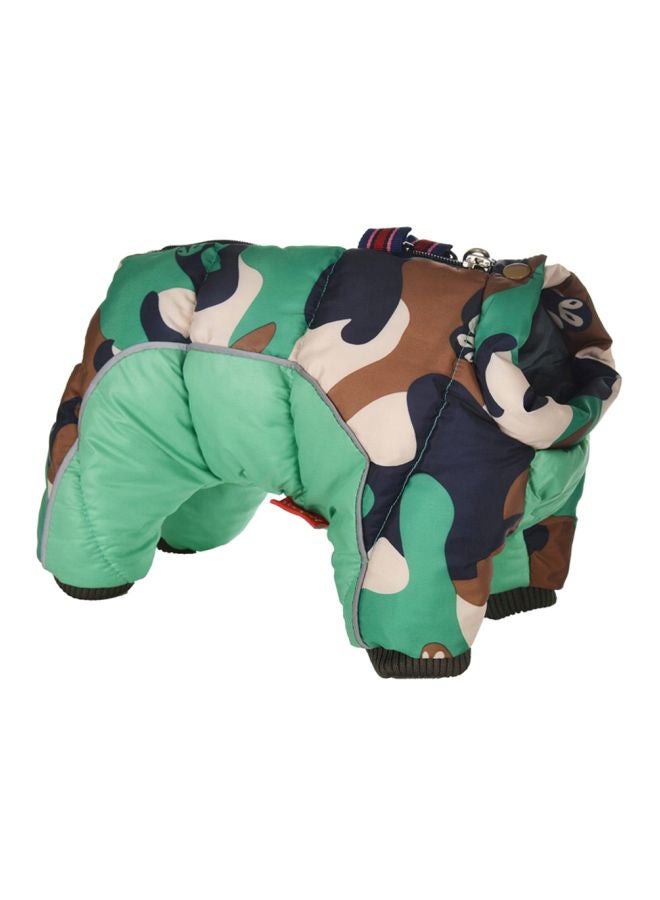 Winter Warm Pet Puppy Coat Green Camouflage L - Image 1