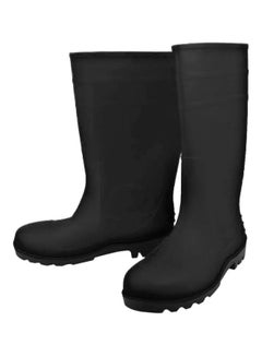 Rubber Gumboots Waterproof 10 Inch Black