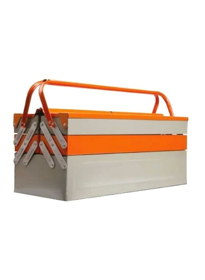 Metal Tool Organizer Grey/Orange 21inch