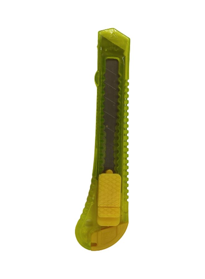 Snap Off Knife With Blade Yellow/Silver 19mm 