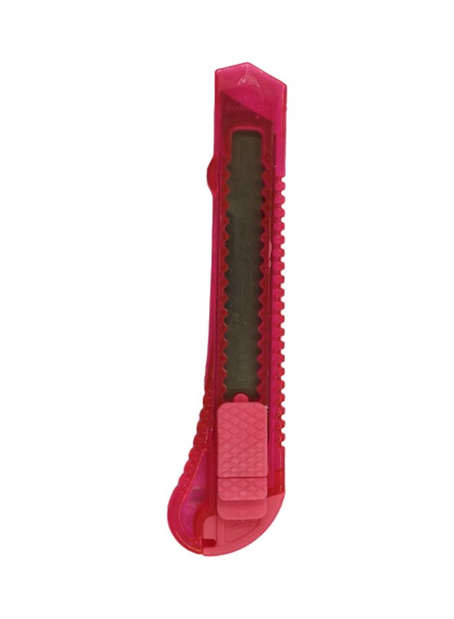 Snap Off Knife With Blade Pink/Silver 19mm 