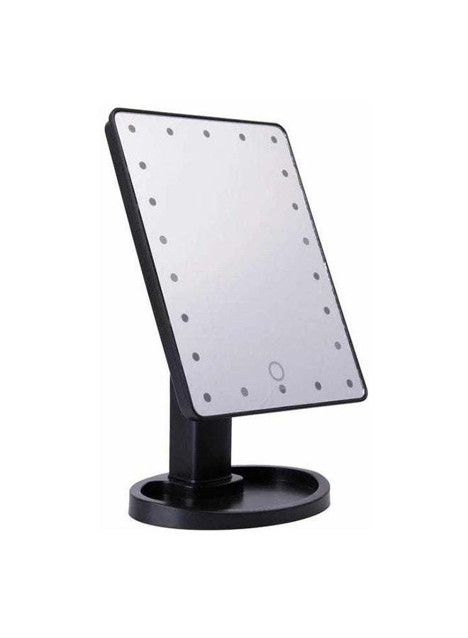 Adjustable LED Touch Screen Makeup Mirror Black - Image 1