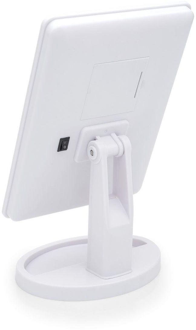 مرآة مستحضرات التجميل تعمل باللمس مزوّدة بمصابيح LED قابلة للتعديل أبيض - Image 2