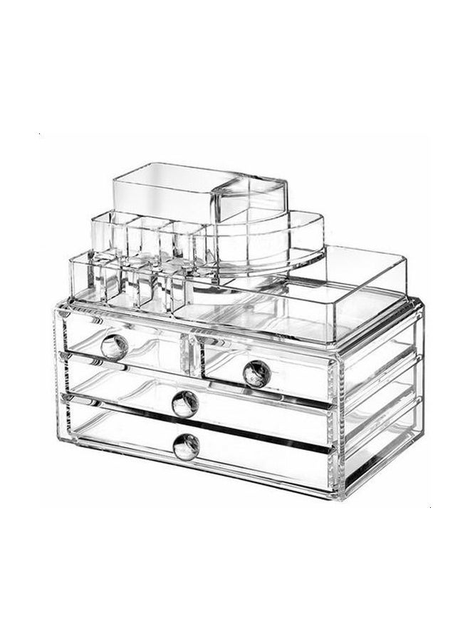 Generic Acrylic Cosmetic Organizer Clear - Image 1