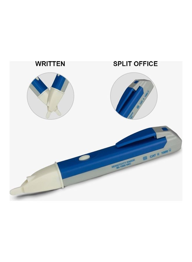 Portable Non-Contact Digital Test Pencil Blue/White - Image 1