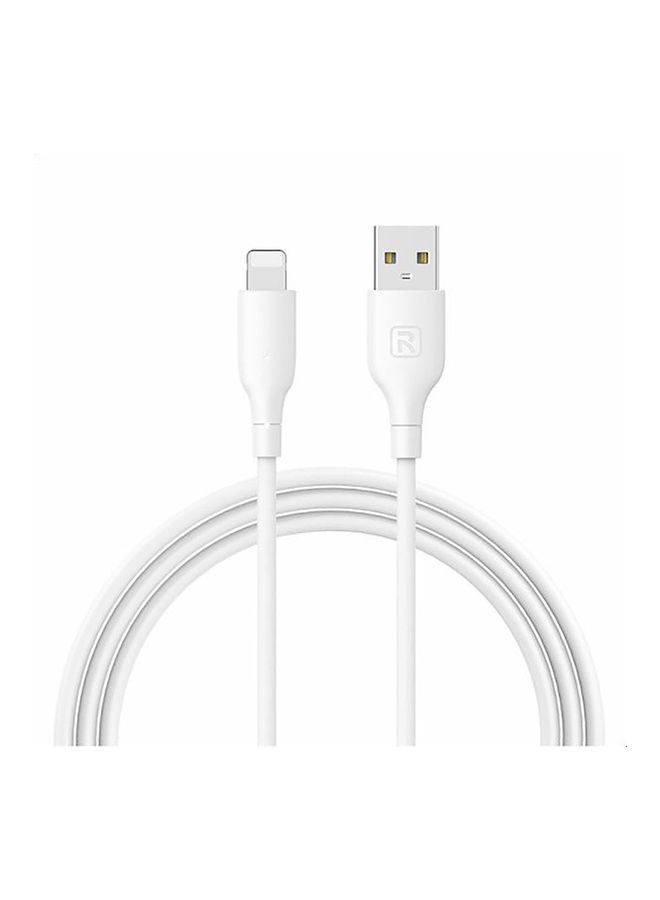 Recci - Lightning USB Charging Cable White - Image 1
