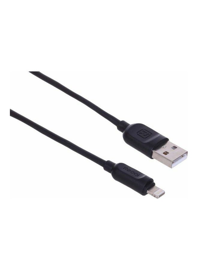 Recci Lightning USB Charging Cable 2M Black  - Image 1
