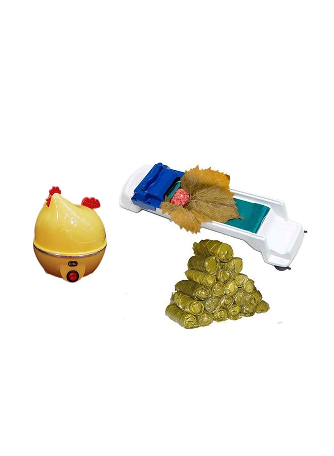 بيكي غلاية سلق بيض مع آلة لف ورق العنب المحشي 350.0 W 6902016009286 أصفر - Image 1