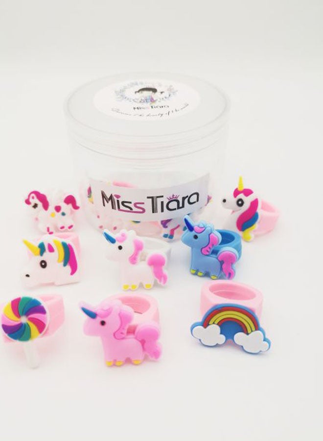 MissTiara 10-Piece Unicon Shaped Rings 8.5x8.5x6cm  - Image 2