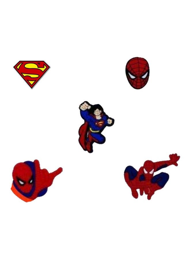 Pikkaboo - 6-Piece Superheroes Rubber Wristband Set 18x0.2x5cm - Image 1