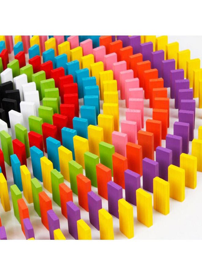120-Piece Wooden Domino Set 29x29x4.5cm  - Image 4