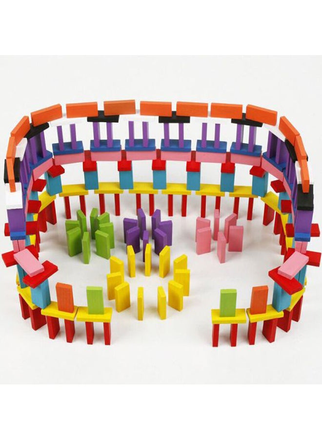 120-Piece Wooden Domino Set 29x29x4.5cm  - Image 3