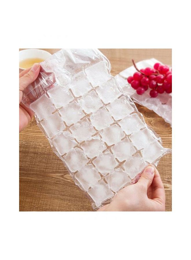 Generic 10-Piece Disposable Ice Cube Plastic Bag Set Clear  - Image 1