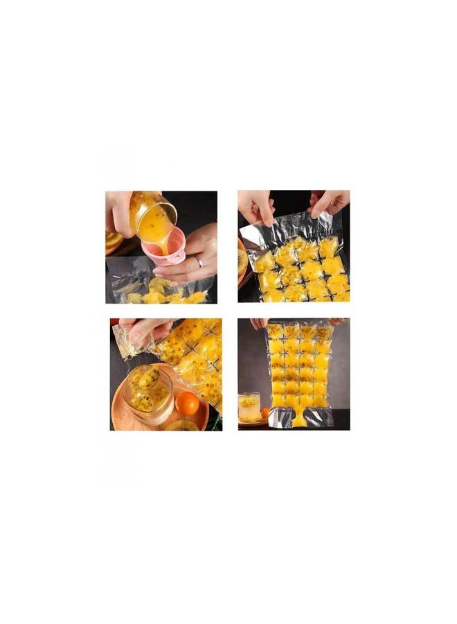 Generic 10-Piece Disposable Ice Cube Plastic Bag Set Clear  - Image 2