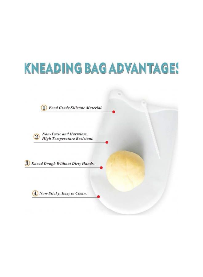 Generic Dough Mixing Cake Bag Silicone Light Blue  - Image 3
